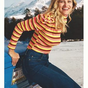 Maeve Anthropologie ribbed turtleneck